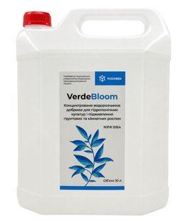 Концентроване водорозчинне добриво VerdeBloom (10 л) для гідропонічних культур і підживлення ґрунтових та кімнатних рослин VerdeBloom-10L-1542 фото