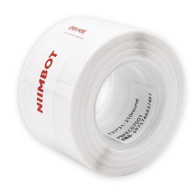 Круглі термоетикетки NIIMBOT 31&times;31 мм білі (210 шт.) для принтерів B21, B1, B3S, B4 2258 фото