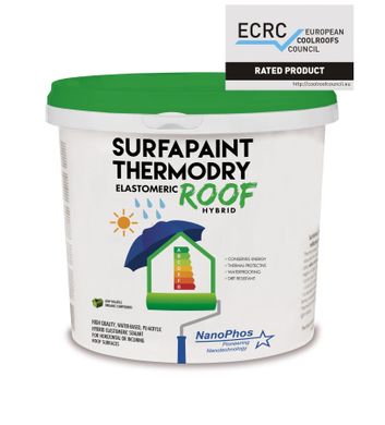 Термозахисний еластомірний герметик для даху NANOPHOS SurfaPaint Roof Evo (10 л)