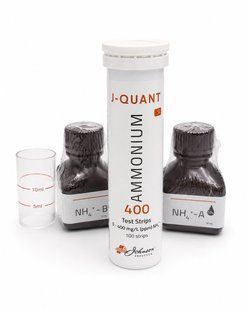 Полоски тестовые на аммоний (аммиак) в воде до 400 ppm JTP J-QUANT Ammonium 400 (100 шт.) 1435N фото