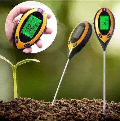 pH-метр/вологомір/термометр/люксметр для ґрунту AMT-300