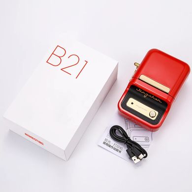 Портативний термопринтер етикеток (червоний) NIIMBOT B21 (red) 2007 фото