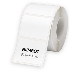 Термоетикетки NIIMBOT 50&times;30 мм білі, 230 шт. для принтерів B21, B1, B3S, B4 2008 фото